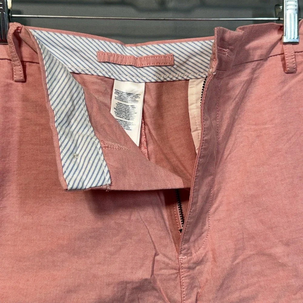 CHAPS Bermuda Shorts Mens 40‎ Oxford Stretch 10in Inseam Summer Preppy Casual